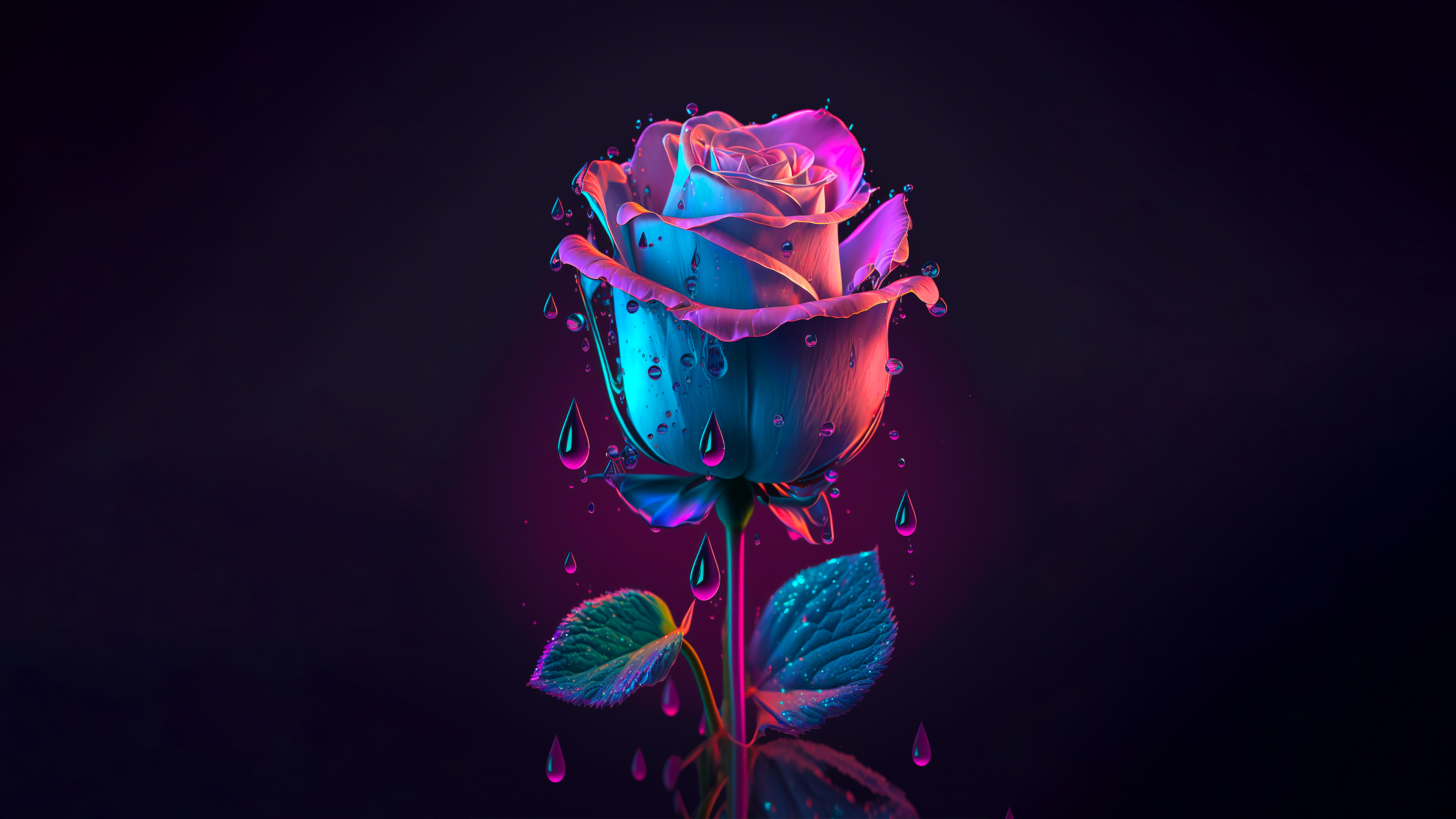 紫玫瑰  4K  风景