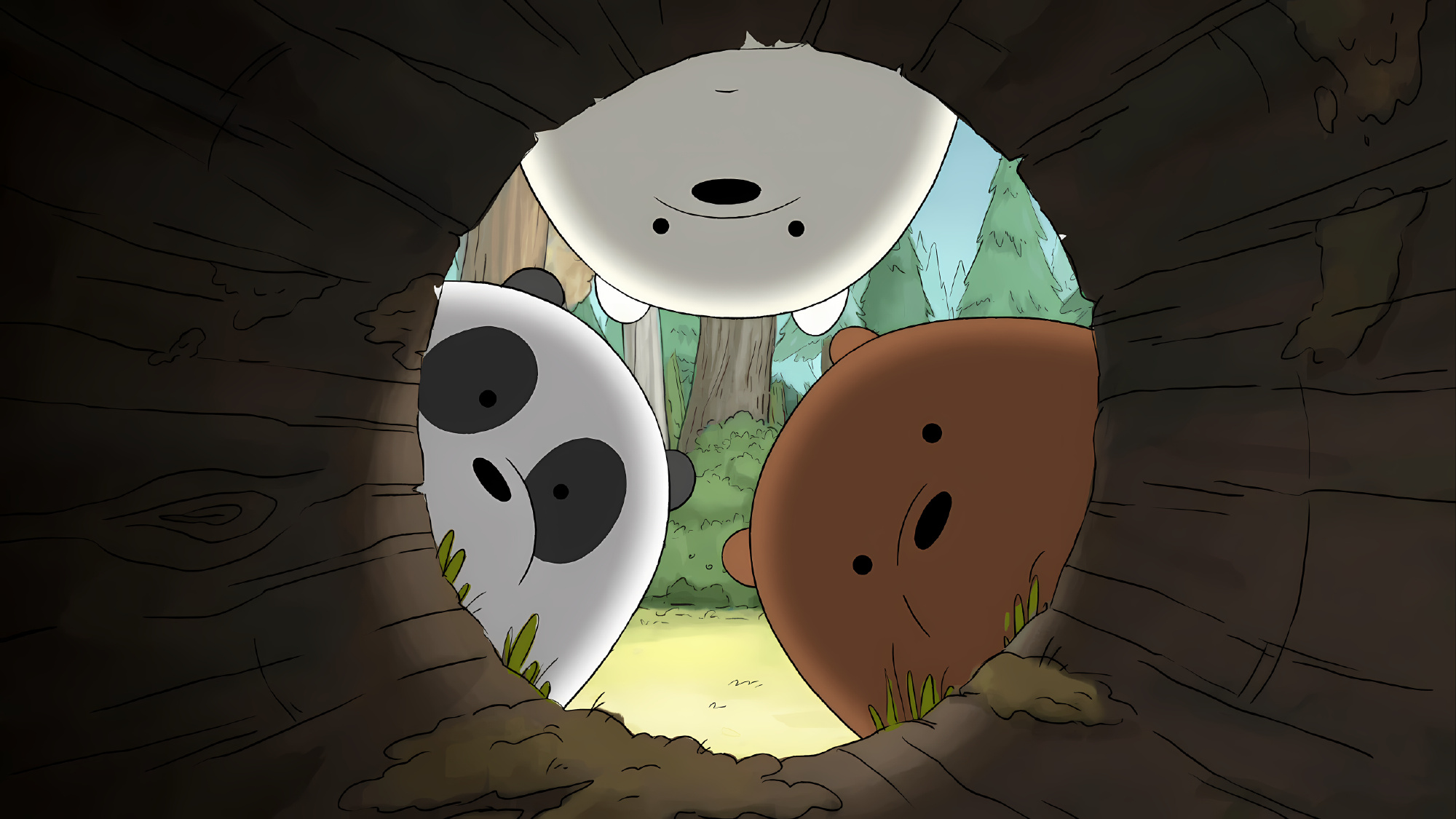三只熊壁纸动画片图片