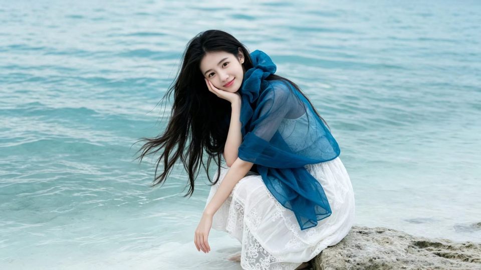 清纯长发美女