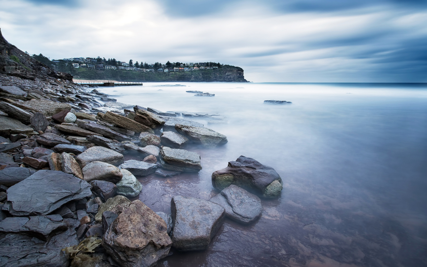 海边岩石(风景静态壁纸) - 静态壁纸下载 - 元气壁纸