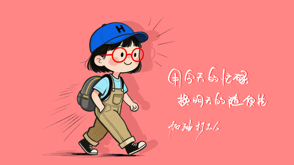 用今天的忙碌换明天的随便花
