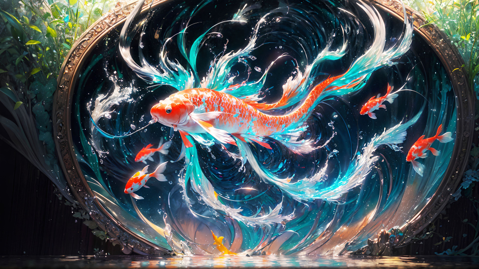 AI生成图-招财鲤鱼