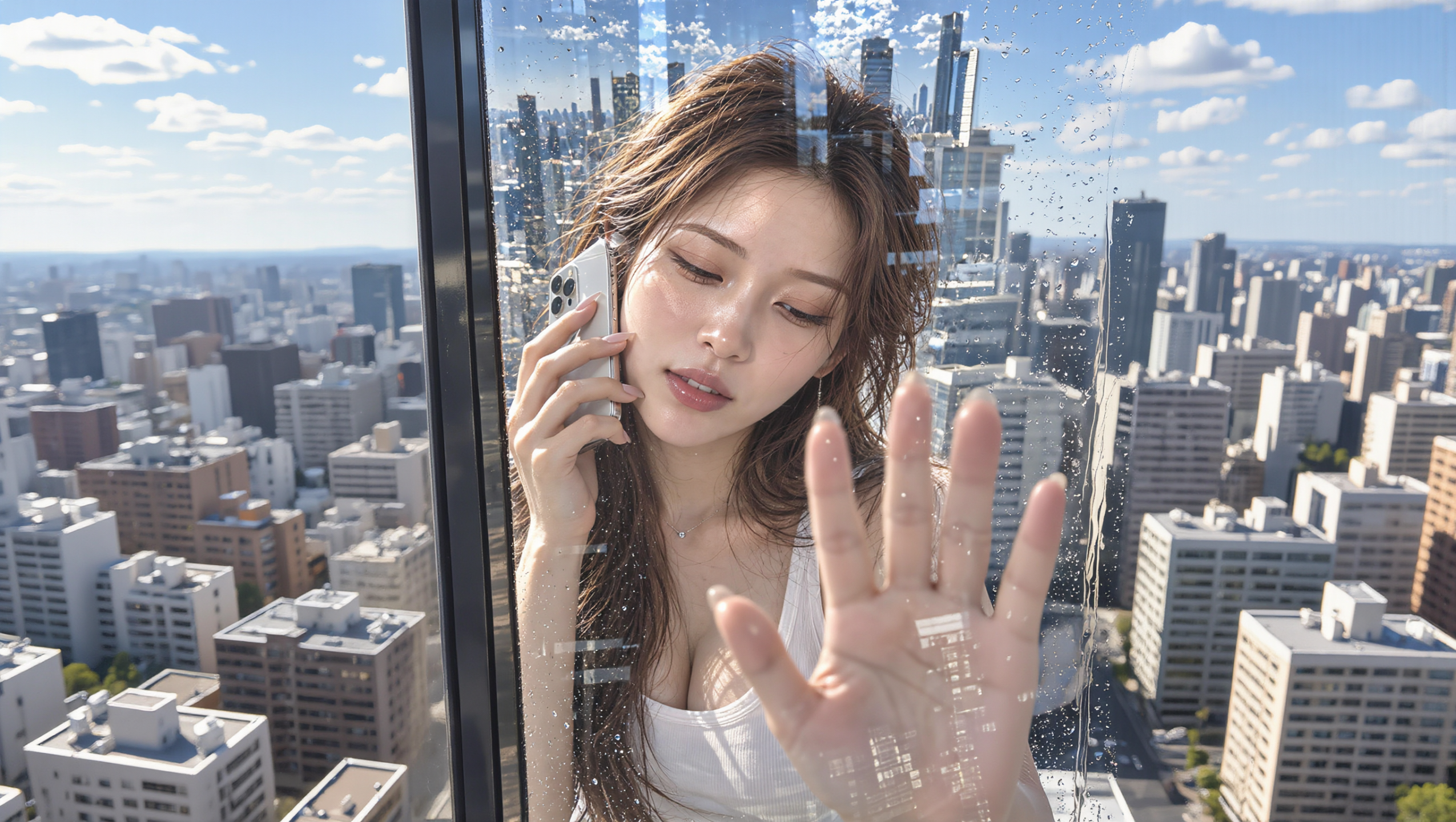 美女-打电话 4k