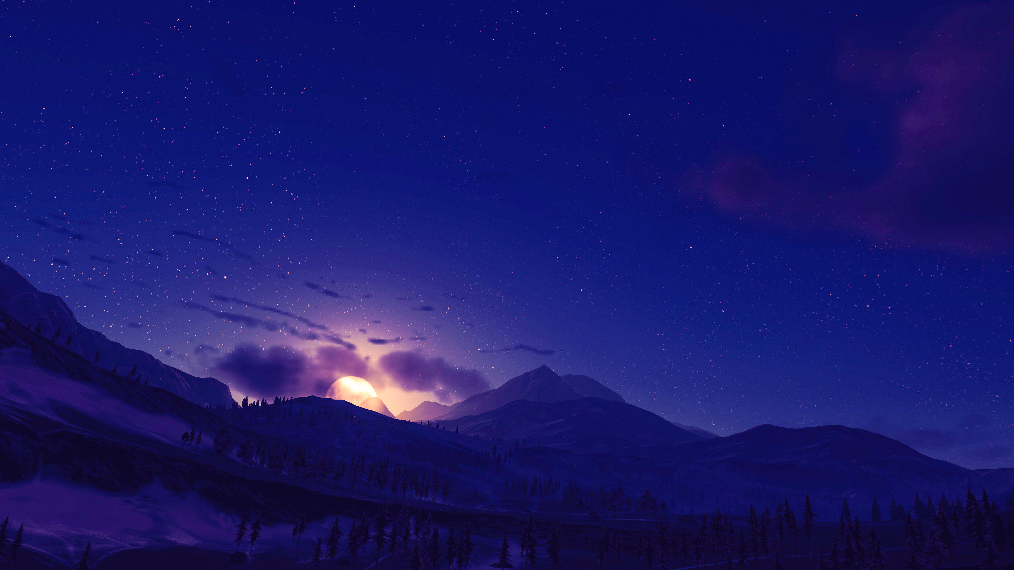 星沉壁纸于2021-05-25上传元气壁纸平台,月落星沉壁纸是一款电脑壁纸