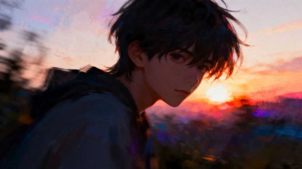 黄昏与少年