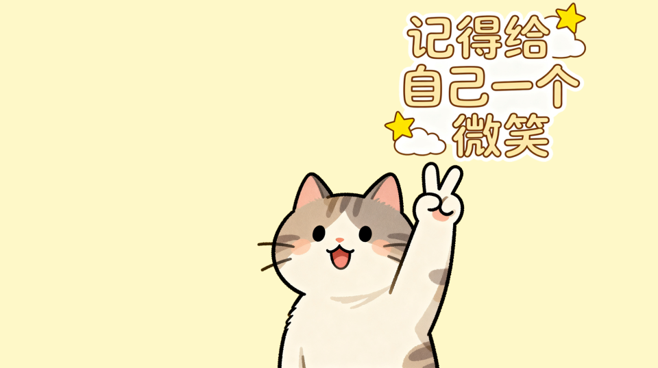 记得要开心呀