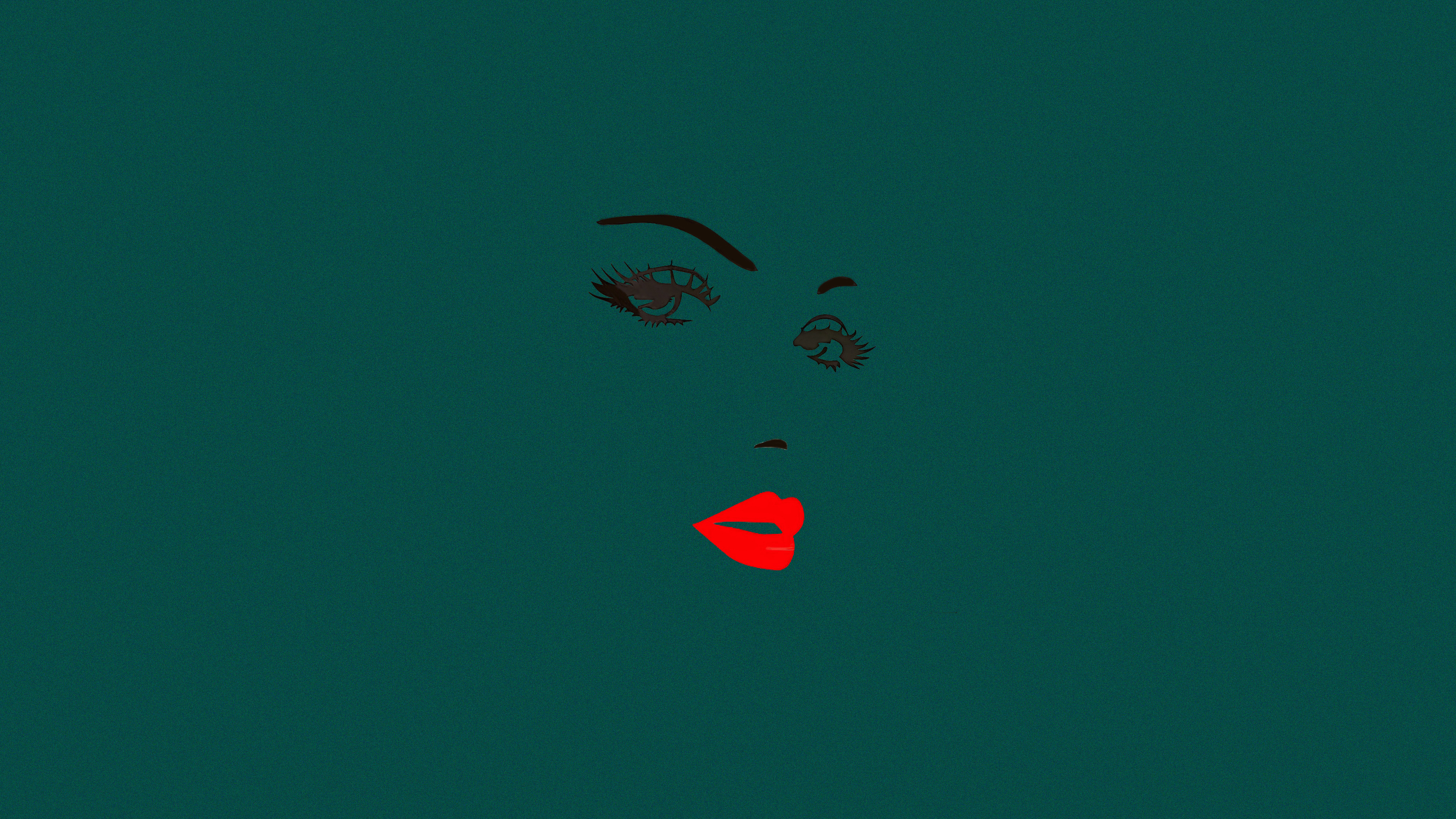 4K忧伤眼神简约壁纸