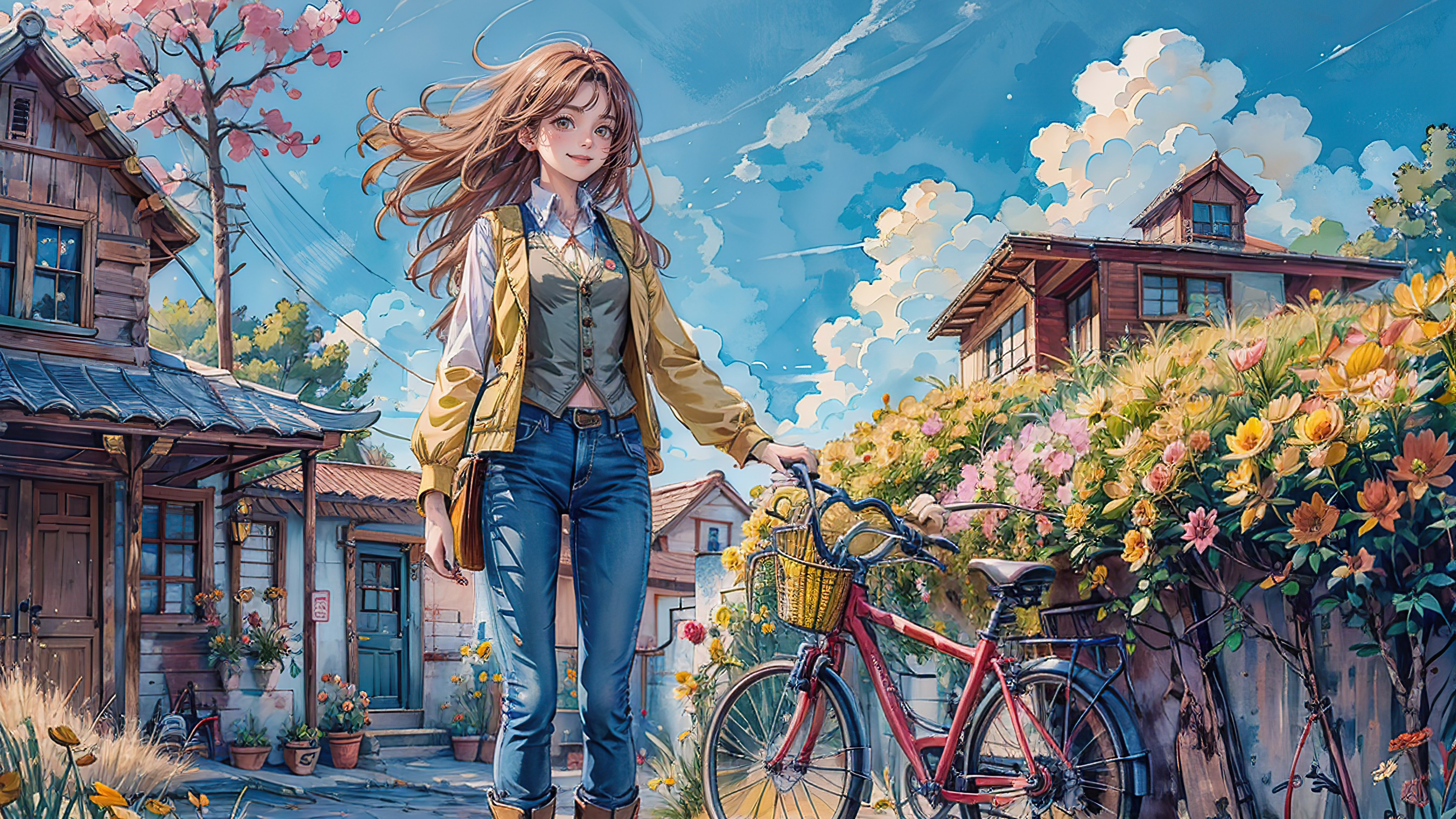 单车女孩，女孩