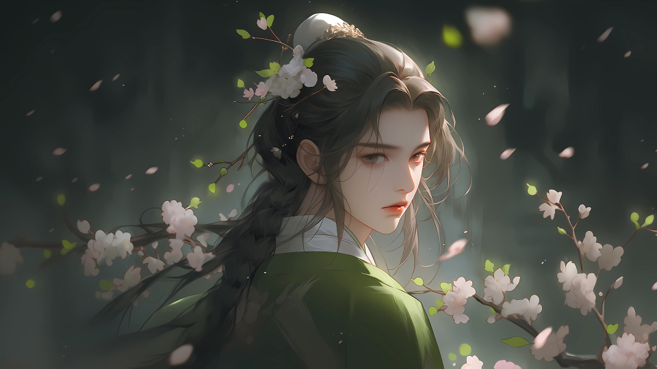 落花人独立