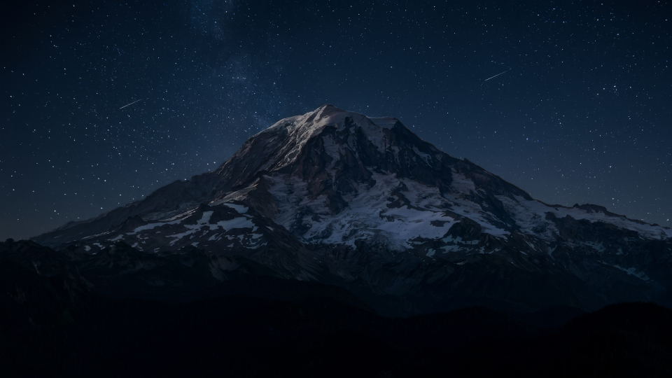 雪山星空