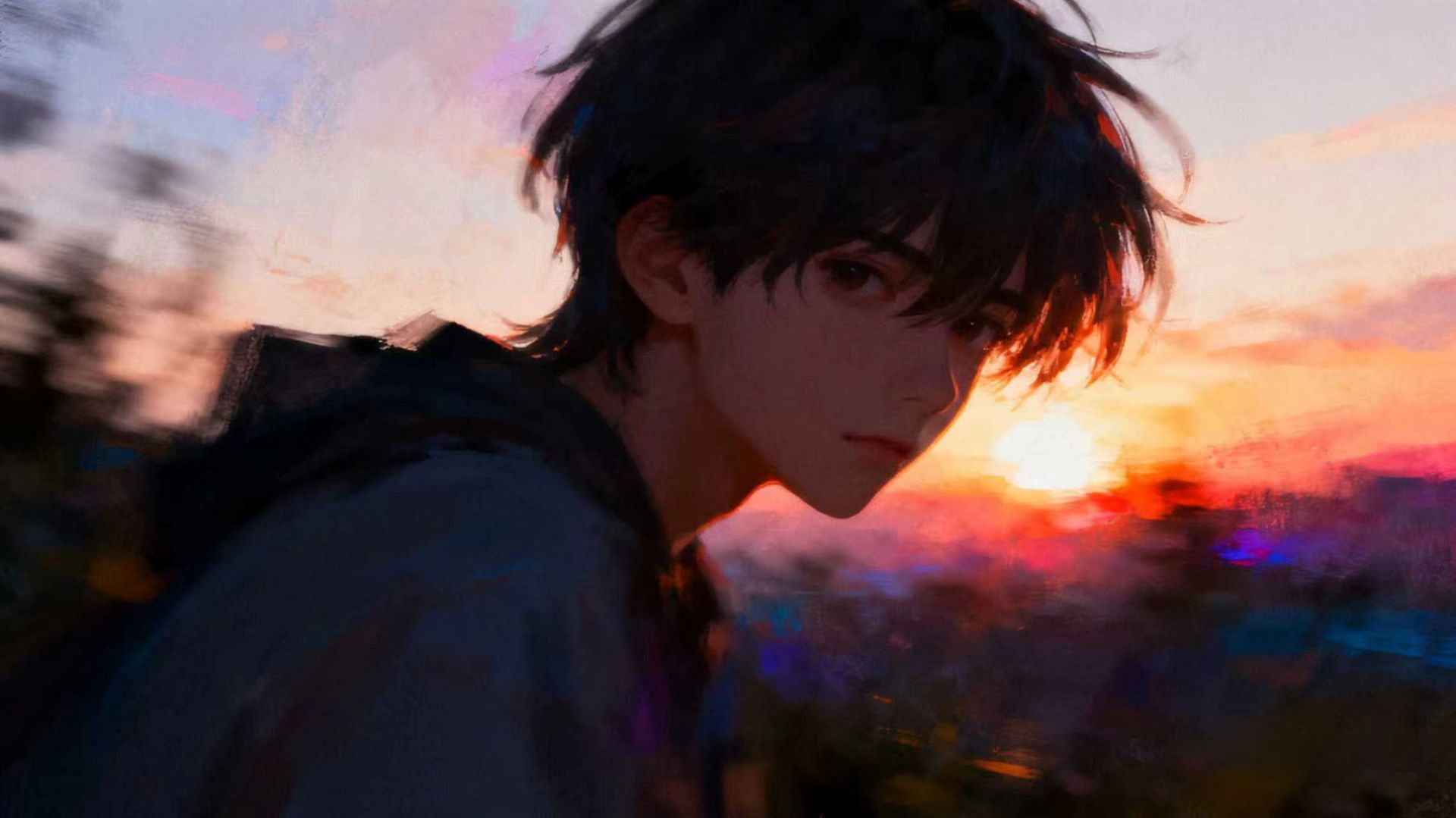 黄昏与少年