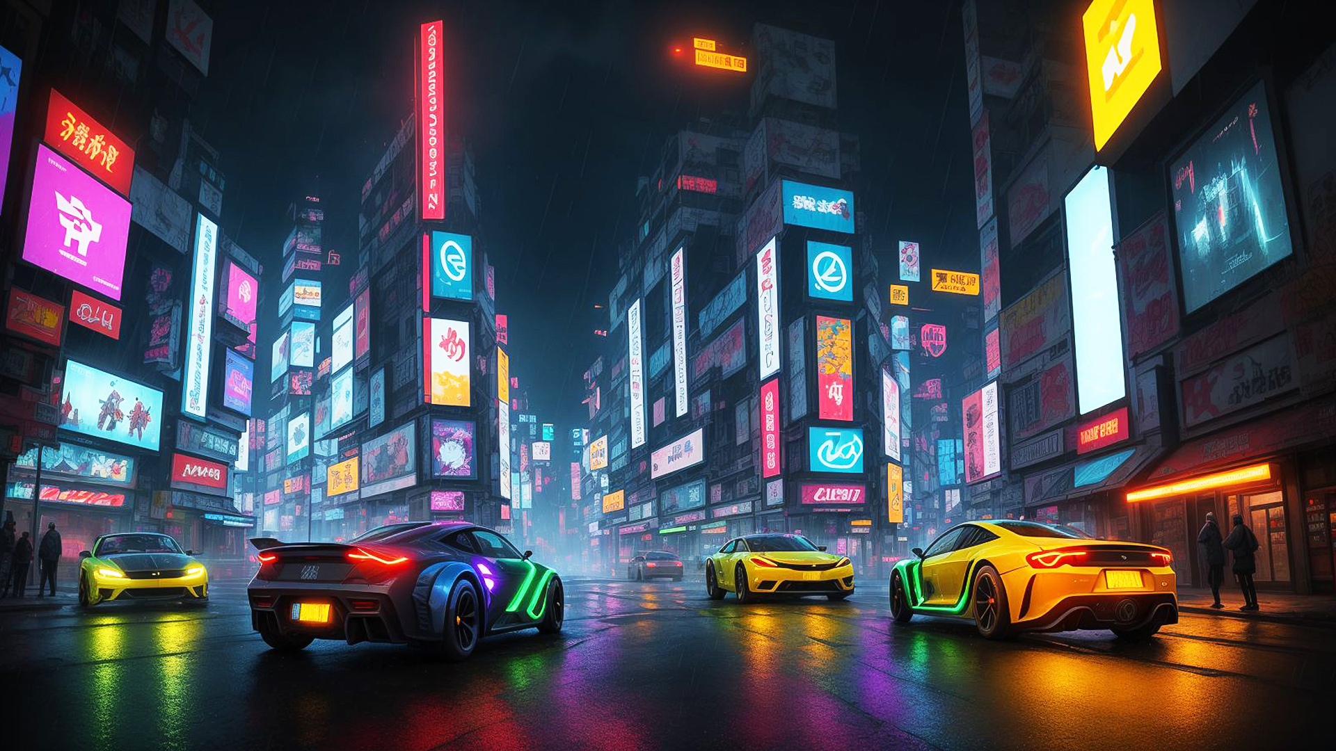 赛博朋克城市赛车4