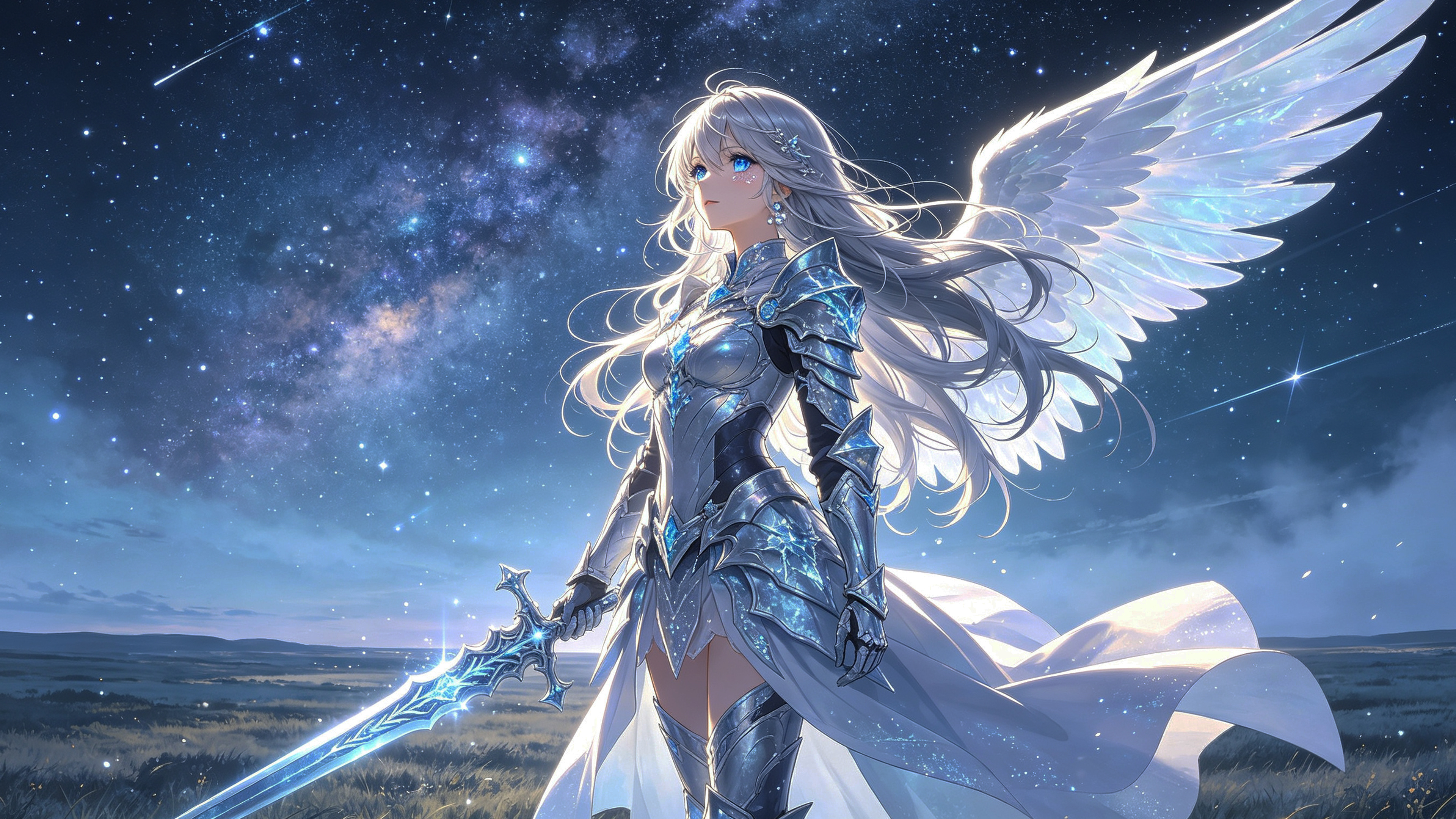 动漫风格天使少女