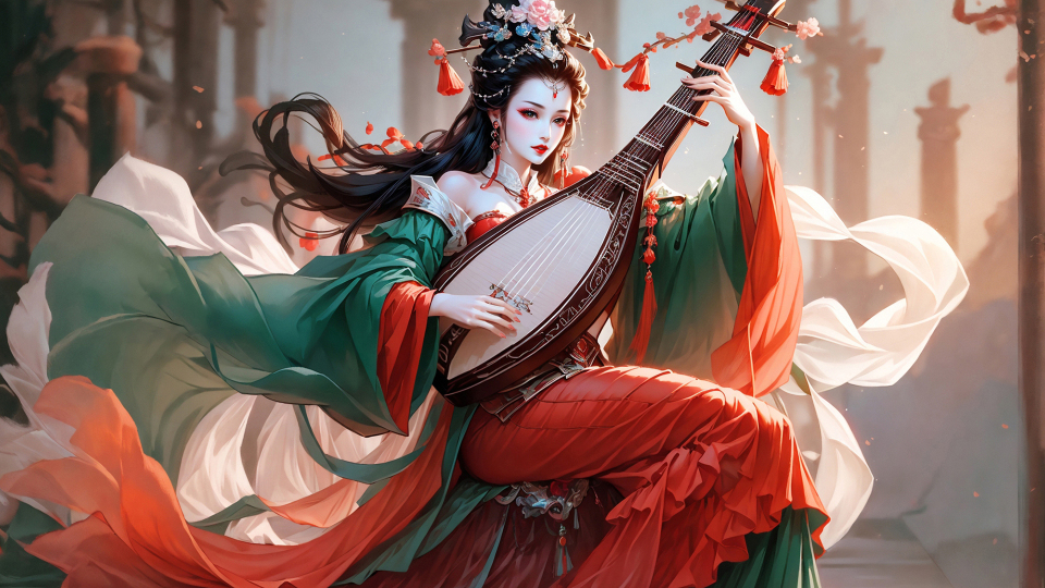 AI生成图-古装美女2