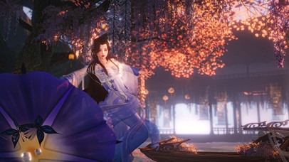 花伞-置景：海棠依旧-殷风敌