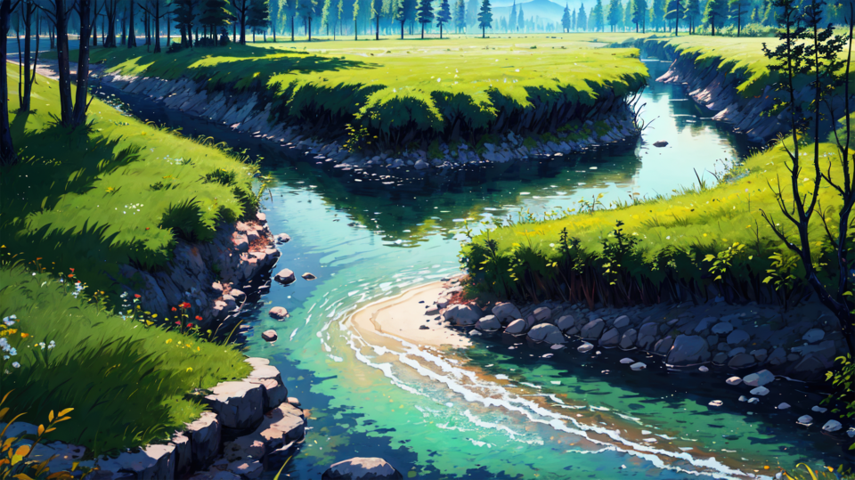 绿地河道~