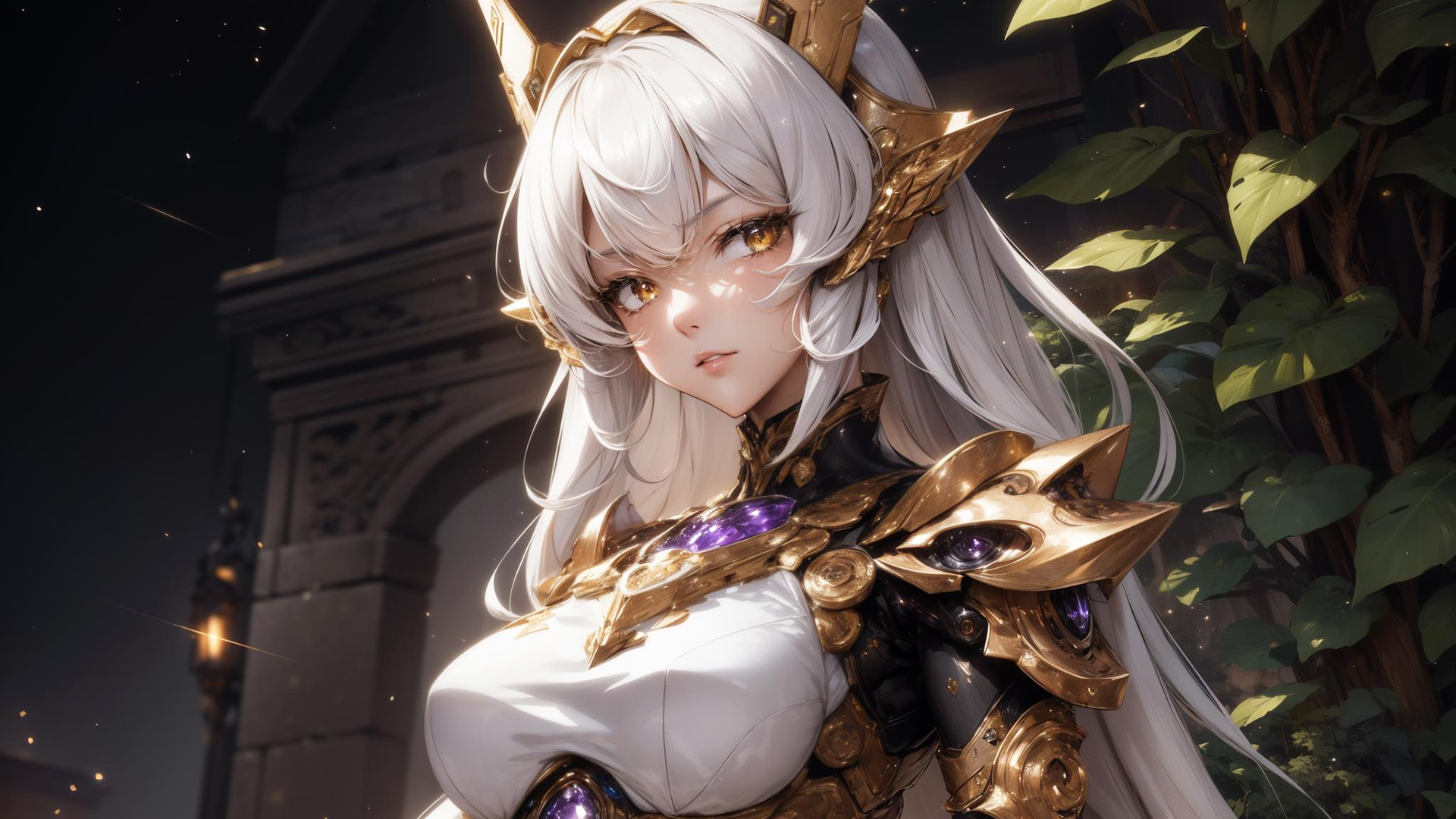 唯美可爱银发少女