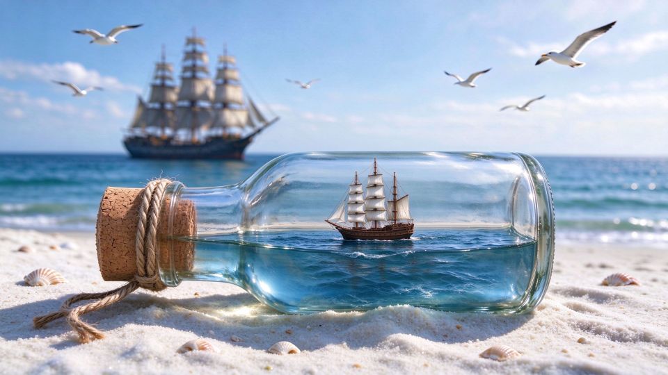 把大海和梦想装进同一个瓶子里~
