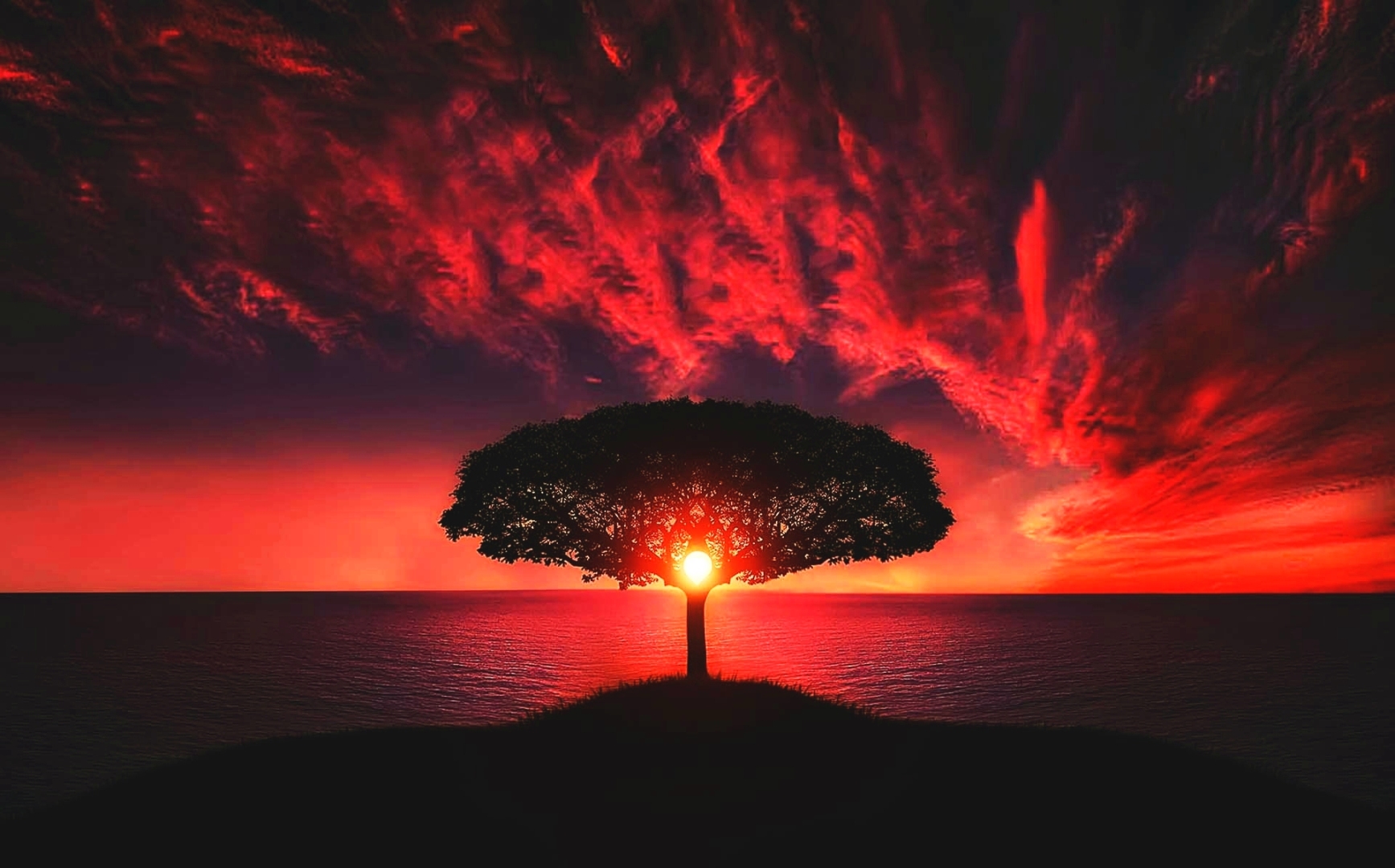 暗红天日壁纸是一款电脑壁纸,属于风景分类,暗红天日壁纸