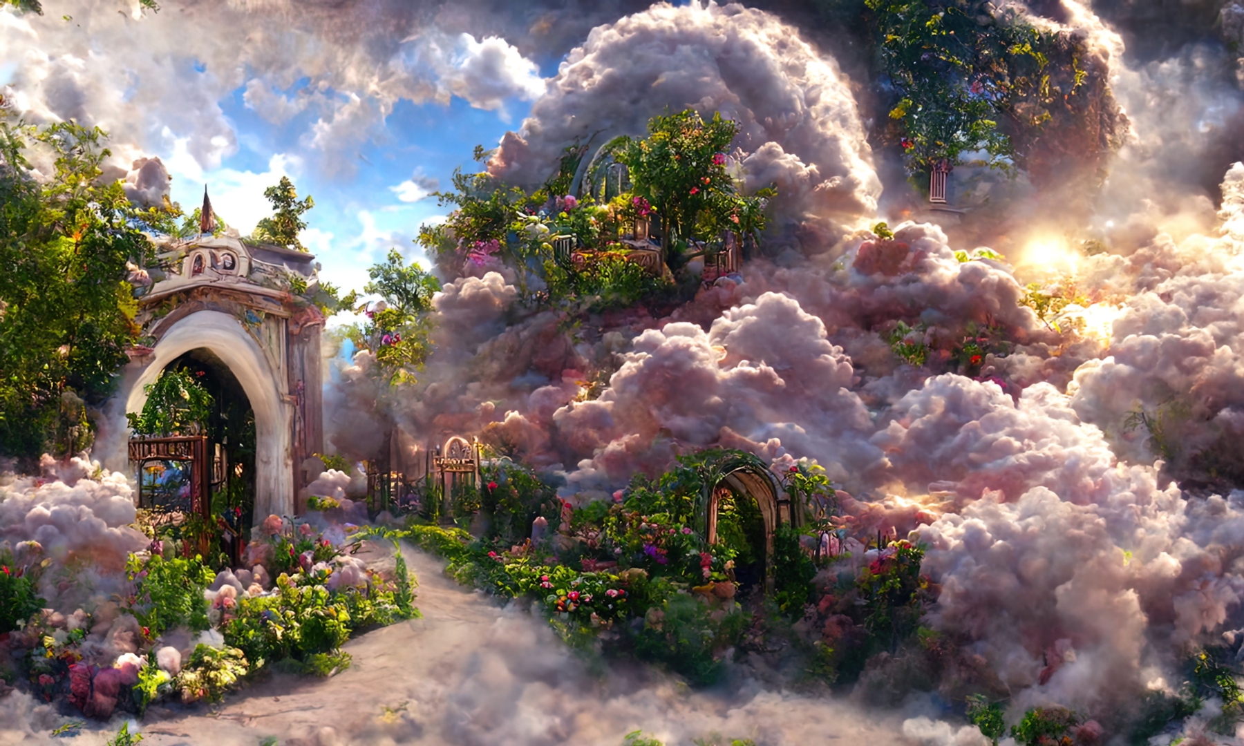 梦境花园唯美治愈小清新壁纸图片_桌面壁纸图片_壁纸下载-元气壁纸