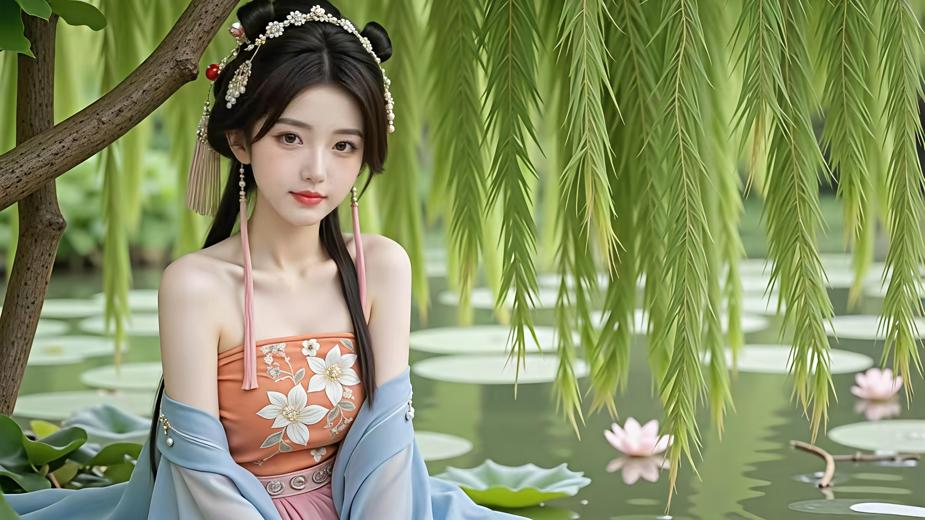 杨柳青青 佳人如玉