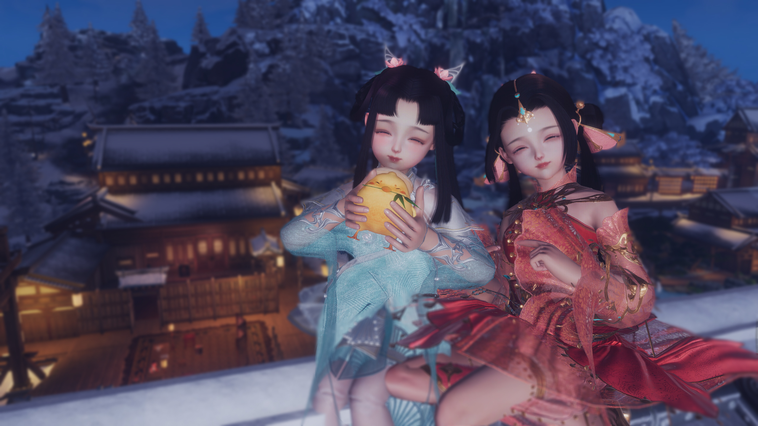 星演琴萝秀萝(闭眼)(游戏静态壁纸) - 静态壁纸下载 - 元气壁纸