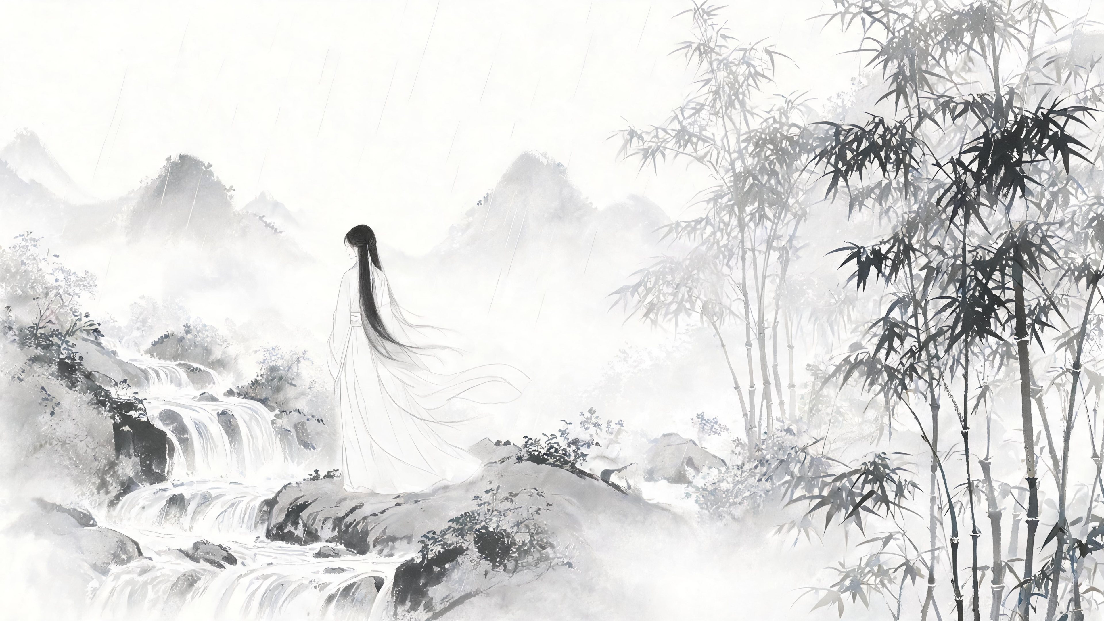 溪山隐竹