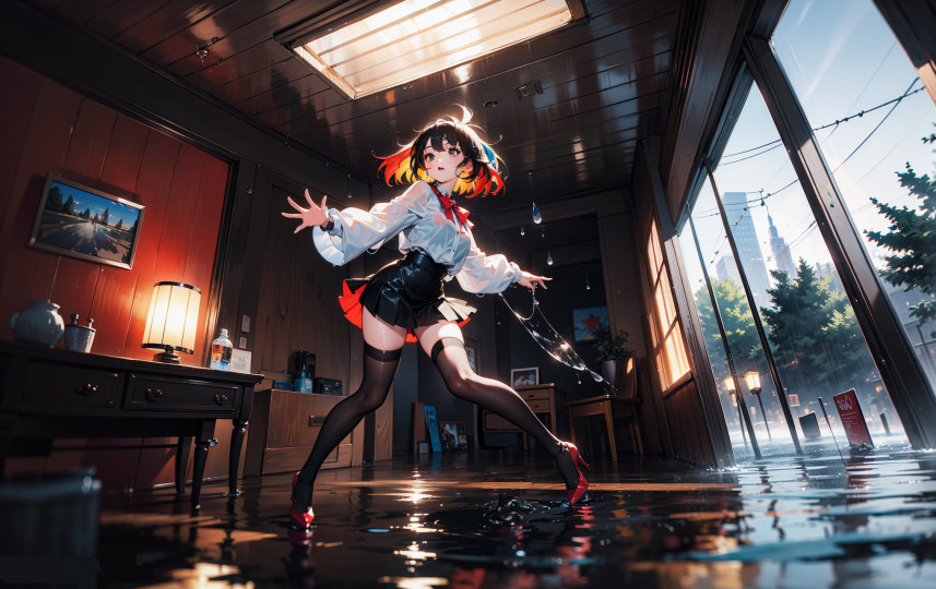 屋子进水了
