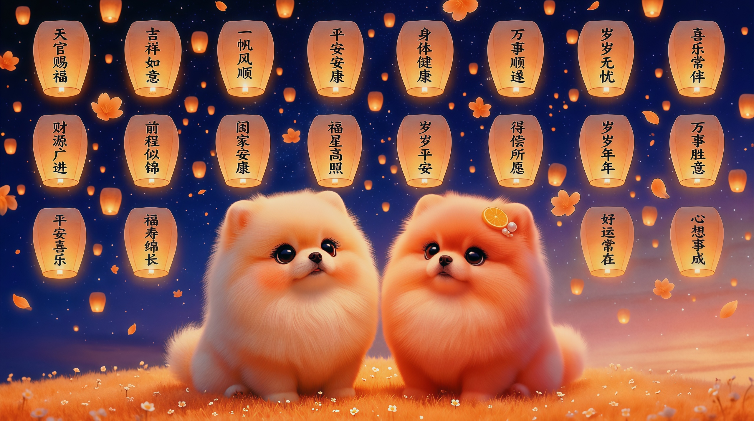 可爱狗狗祈福