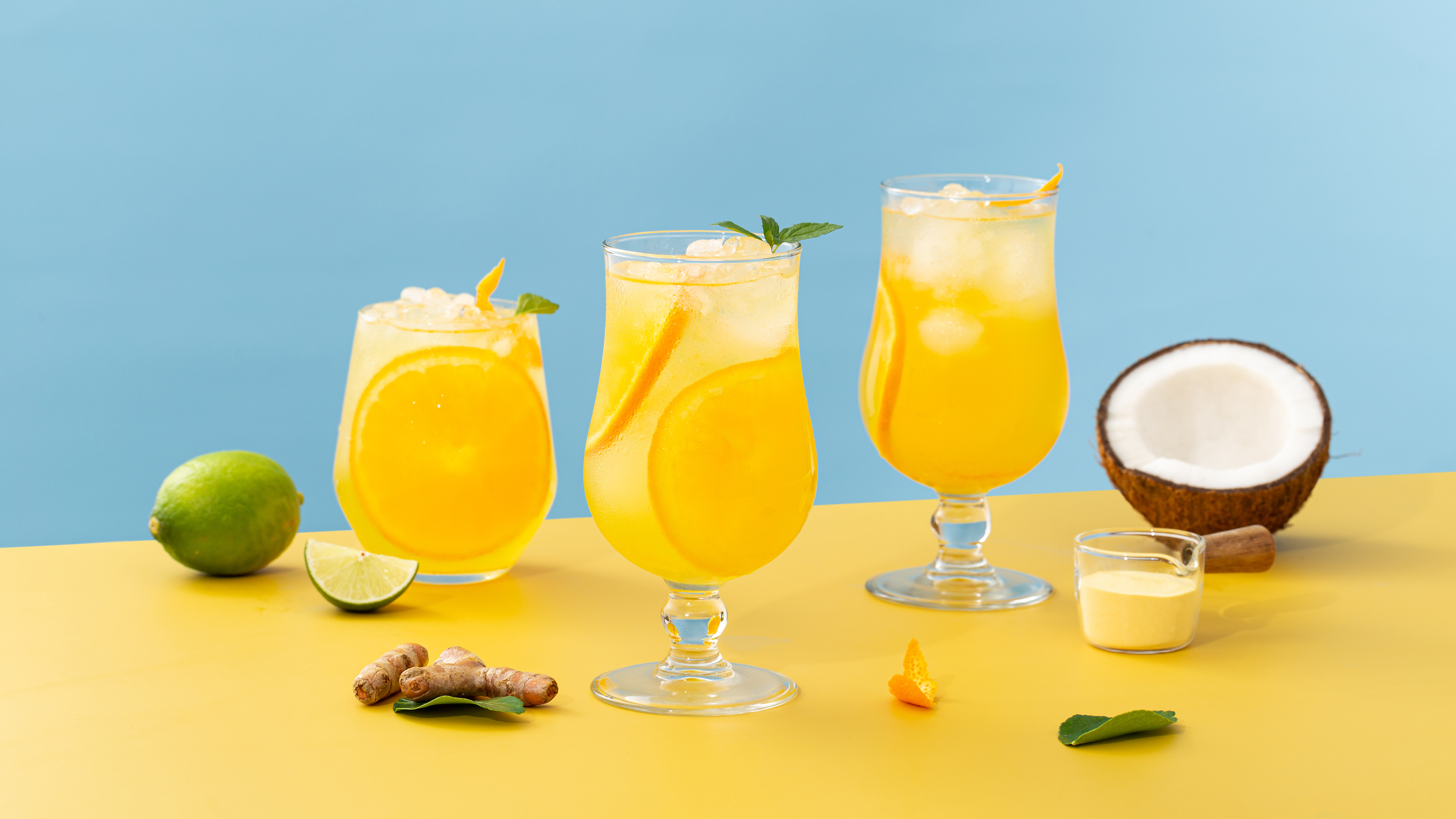 2022-05-31壁纸标签:治愈美食诱人可口橙汁柠檬椰子4k壁纸封面图美食