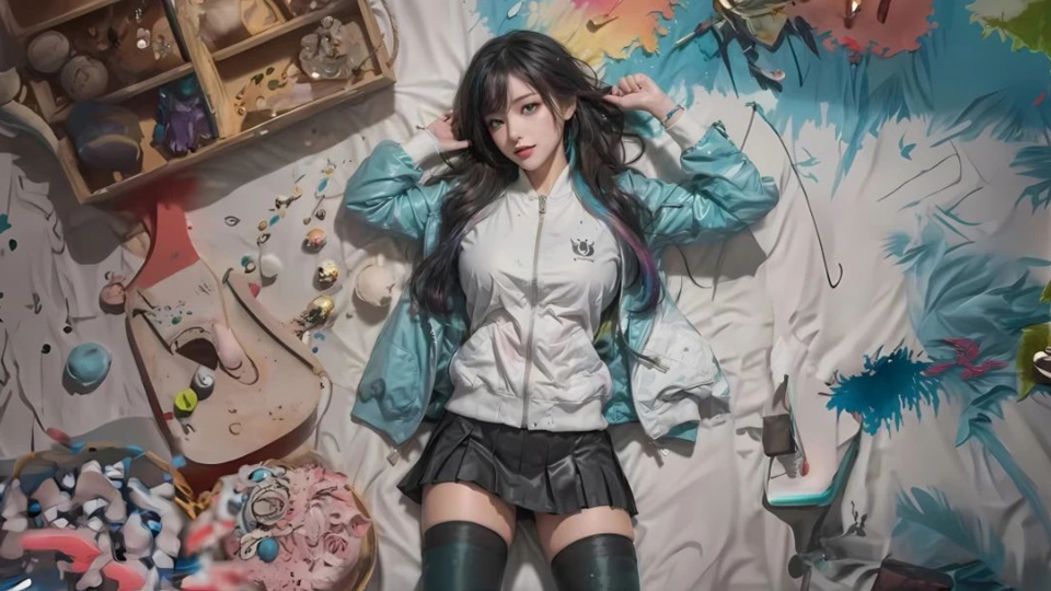 动漫美女卡通清纯青春女神