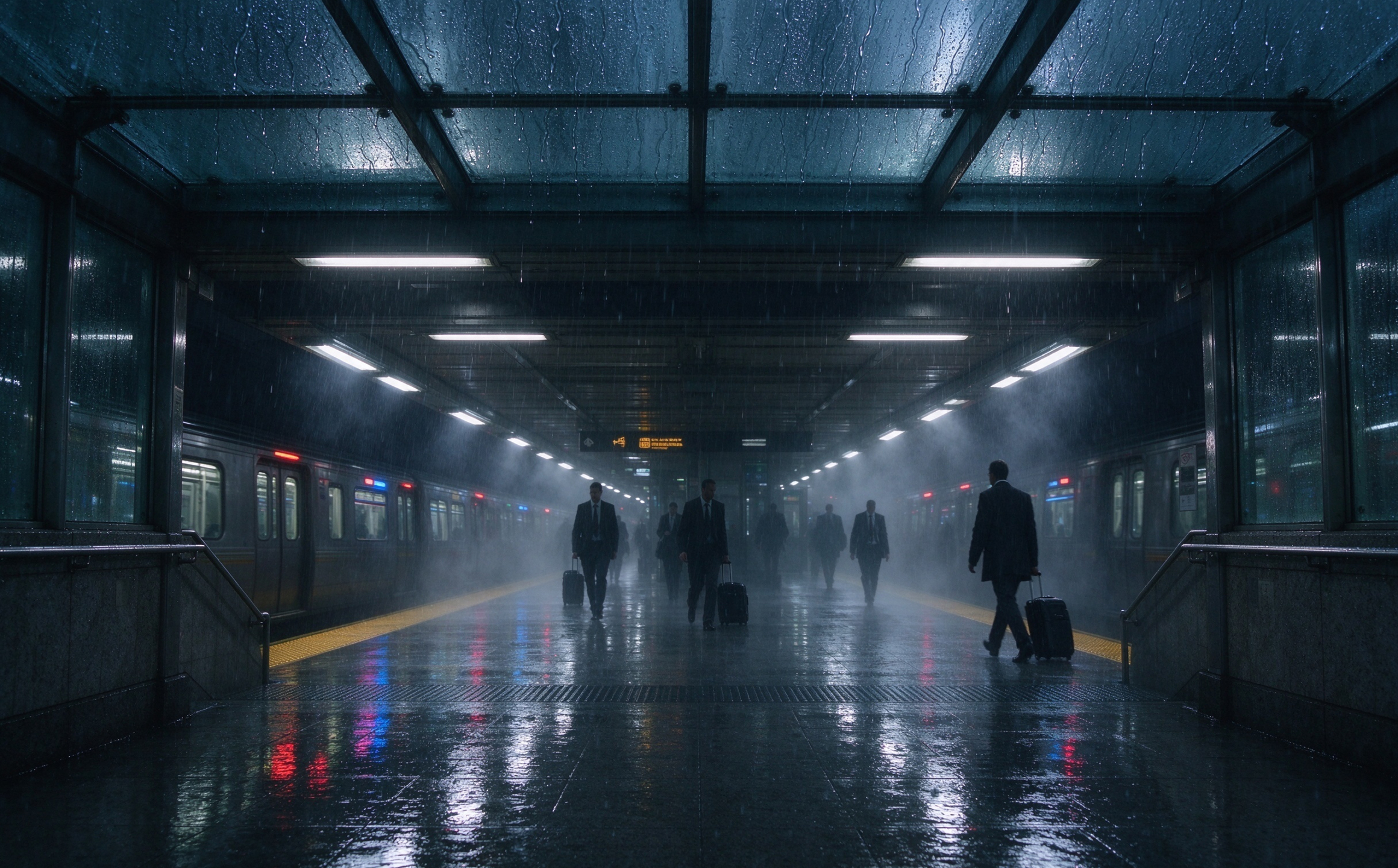 雨落站台