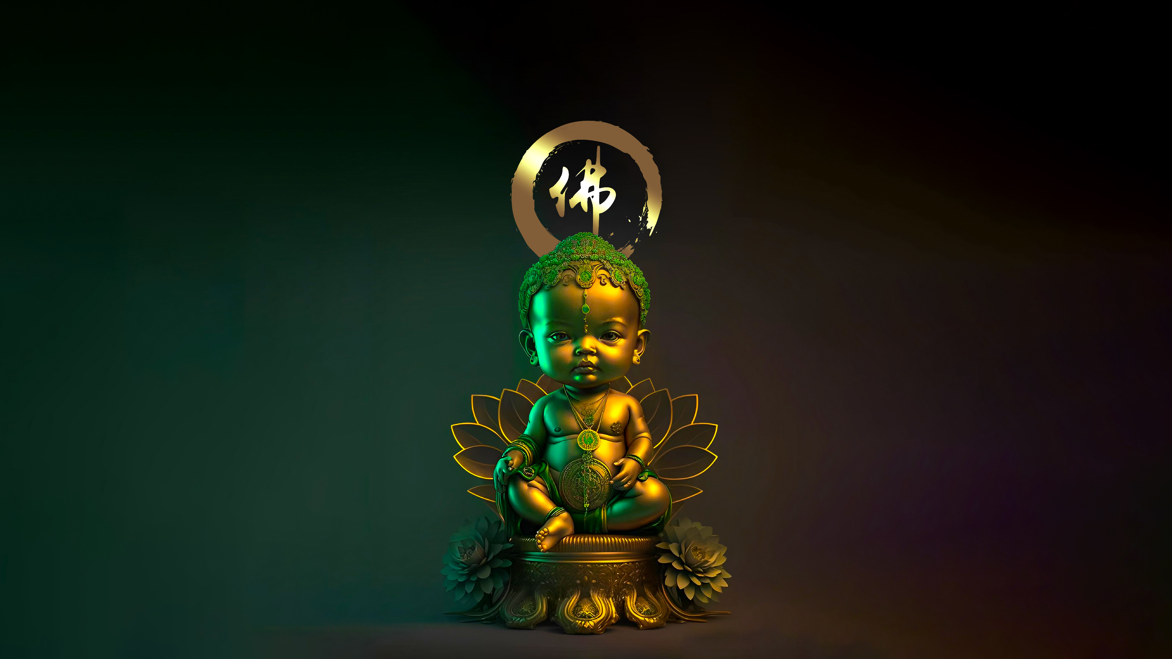 佛系小男孩 高清4K简约壁纸