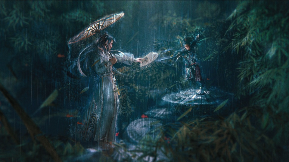 雨中战-静态