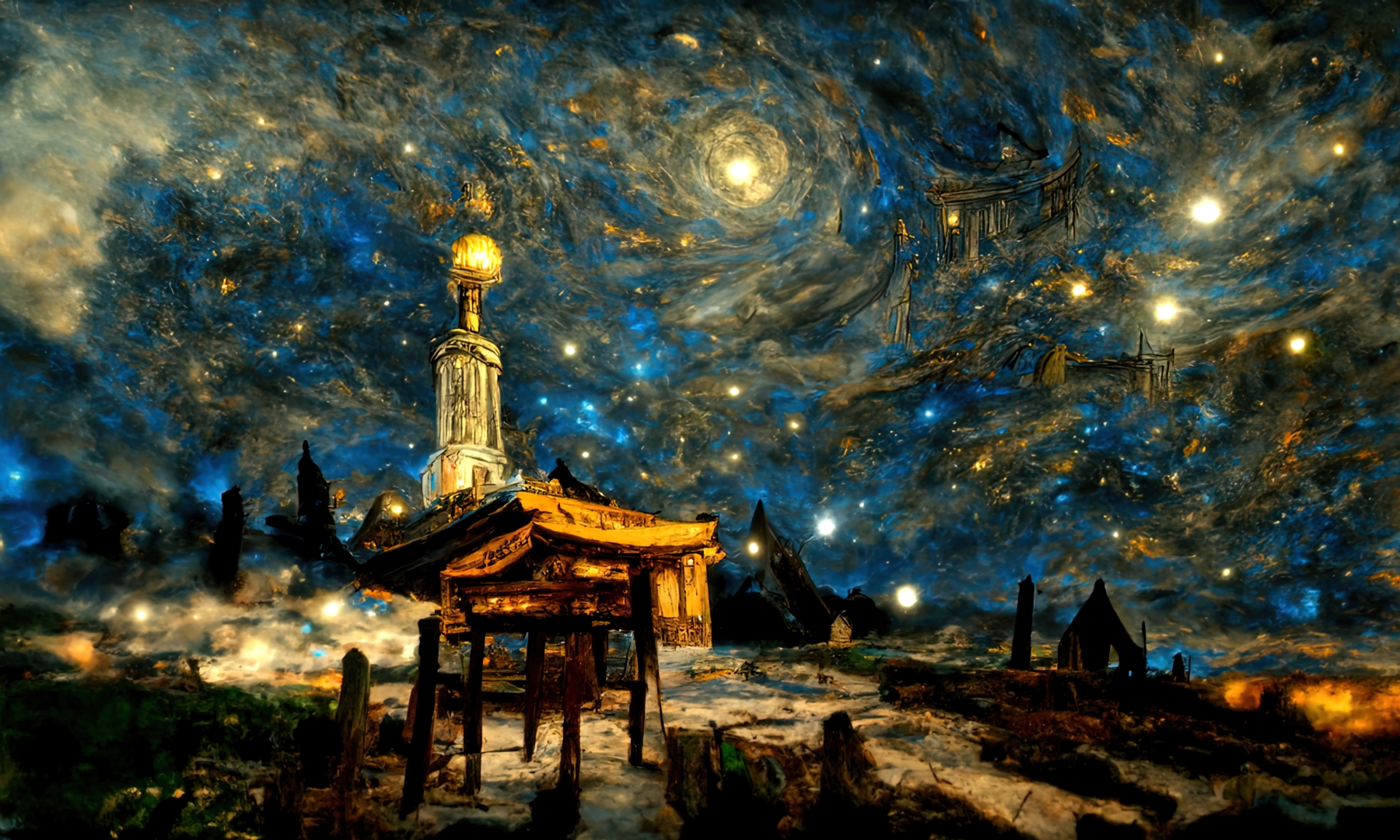 宁静之夜夜空星空壁纸图片 桌面壁纸图片 壁纸下载 元气壁纸