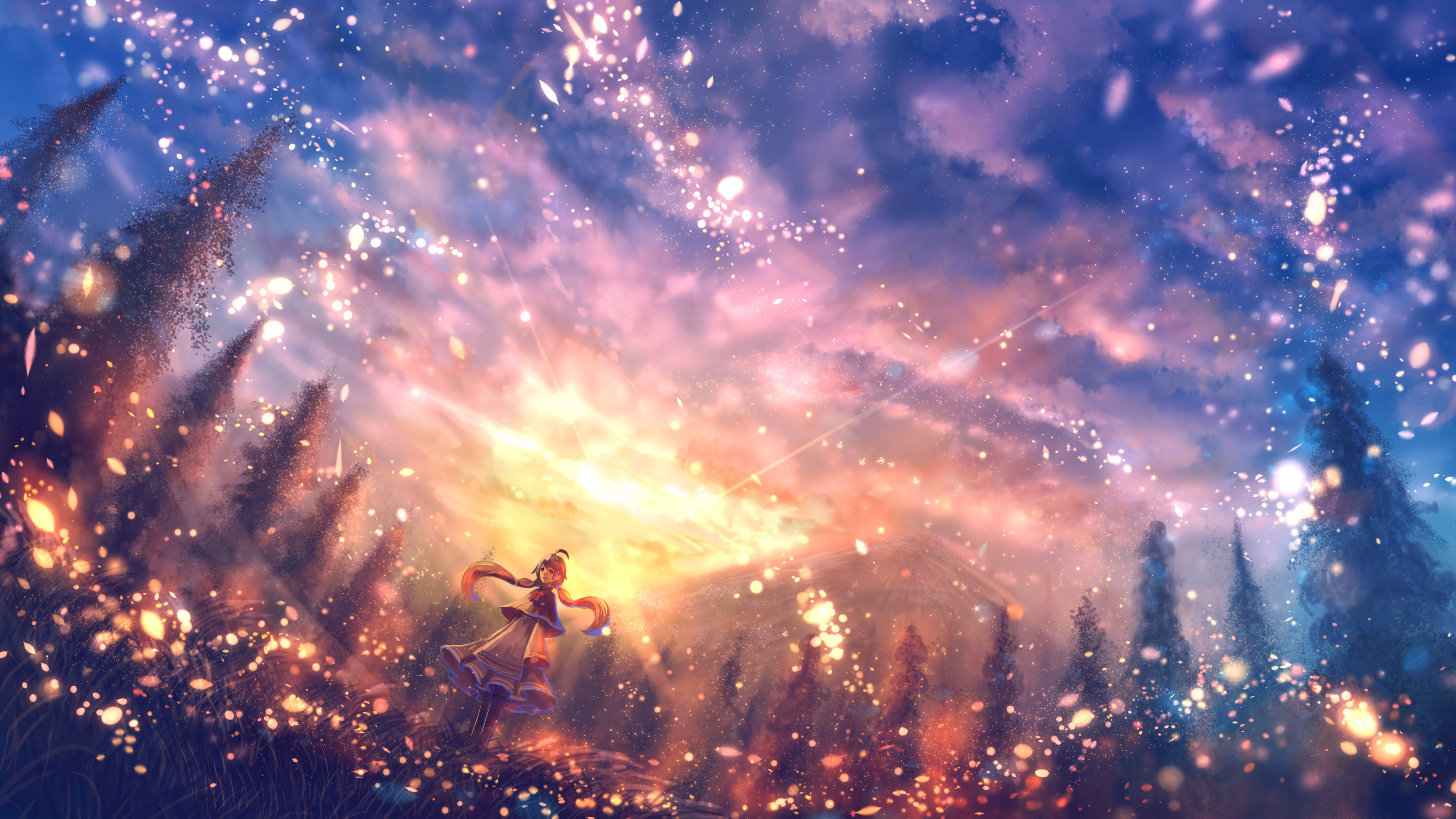 插画易烊千玺星空火影忍者王一博简约美女鬼刀蓝天白云热门壁纸分类