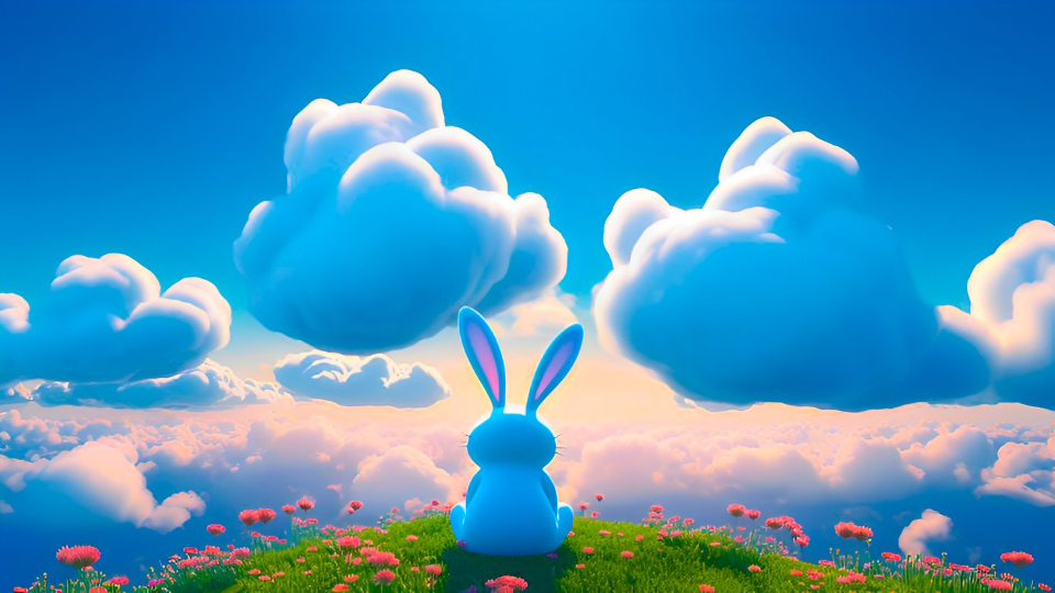 云朵兔 高清4K简约壁纸