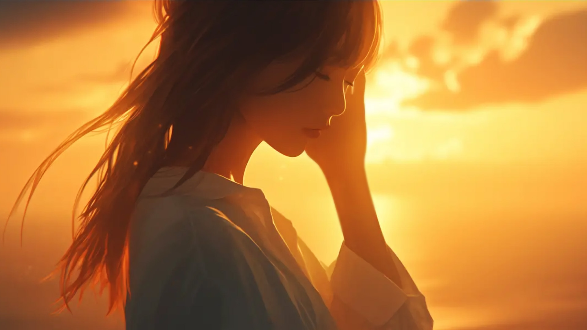 逆光女孩