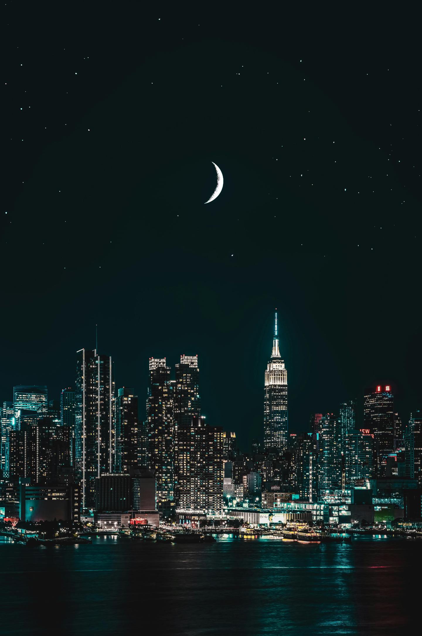 簡約護眼美觀城市夜景