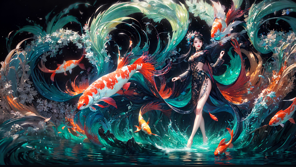 AI生成图-中国风美女1