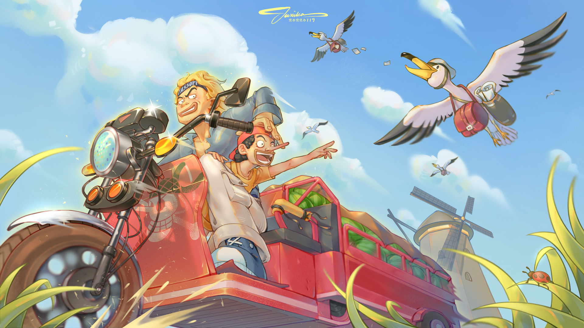 海贼王 乌索普插画壁纸图片 桌面壁纸图片 壁纸下载 元气壁纸