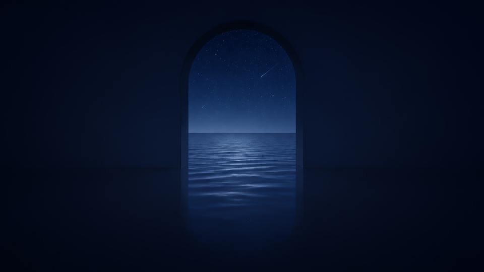 静海之门中的星空