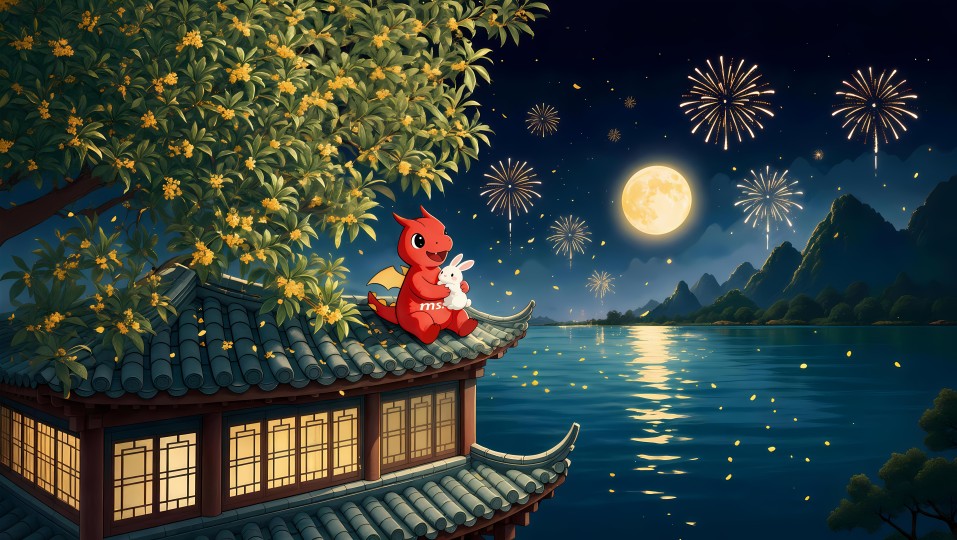 微星小红龙过中秋