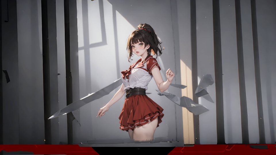 JK短裙少女