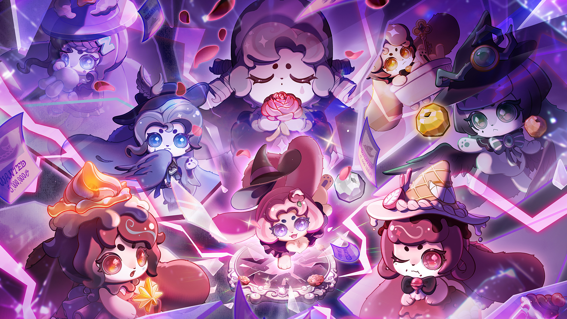 卡布兔在逃魔女魔法梦幻暗黑壁纸
