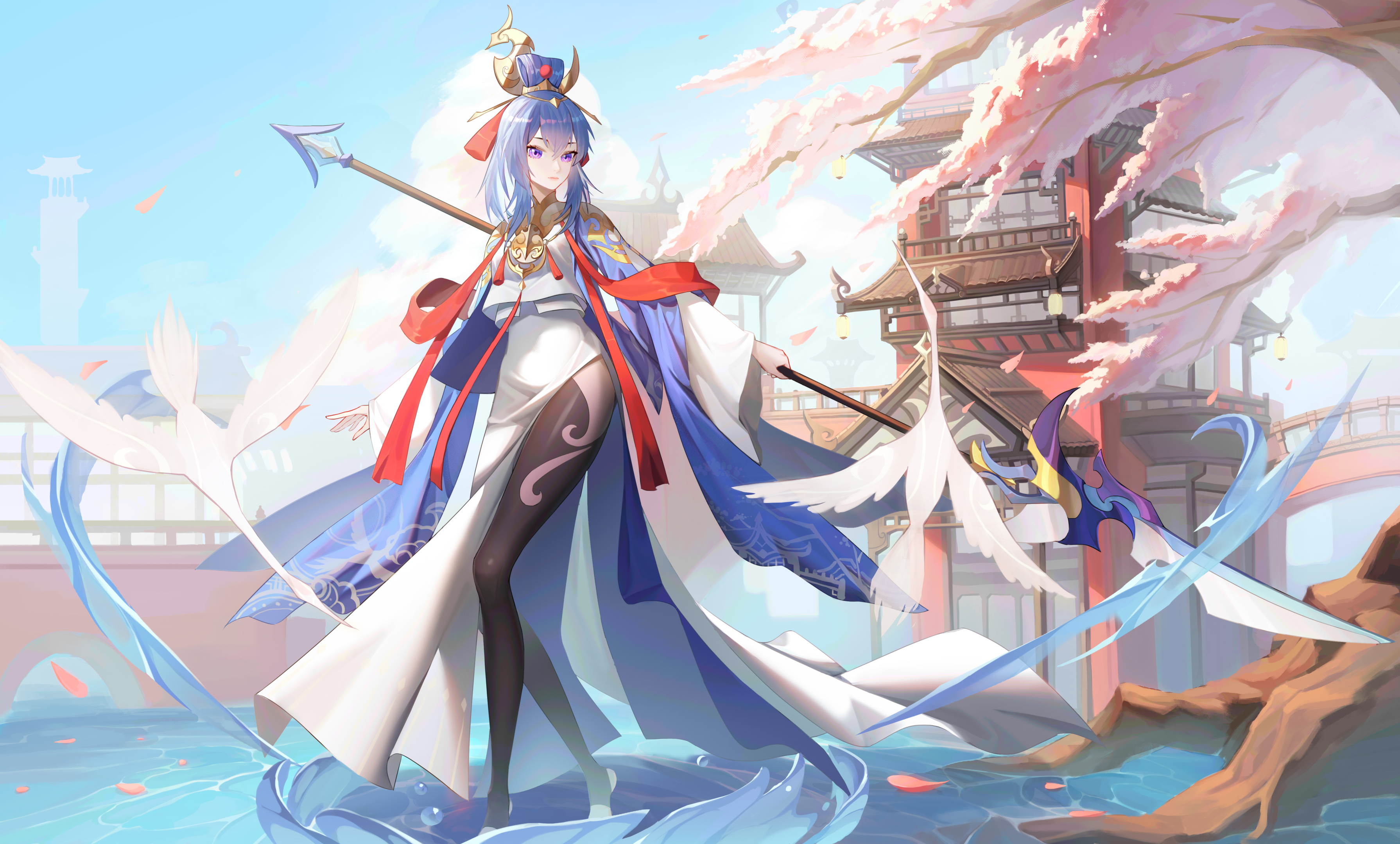 美丽的美女清纯文艺古风性感女神丝袜美腿壁纸封面图行云流水壁纸于