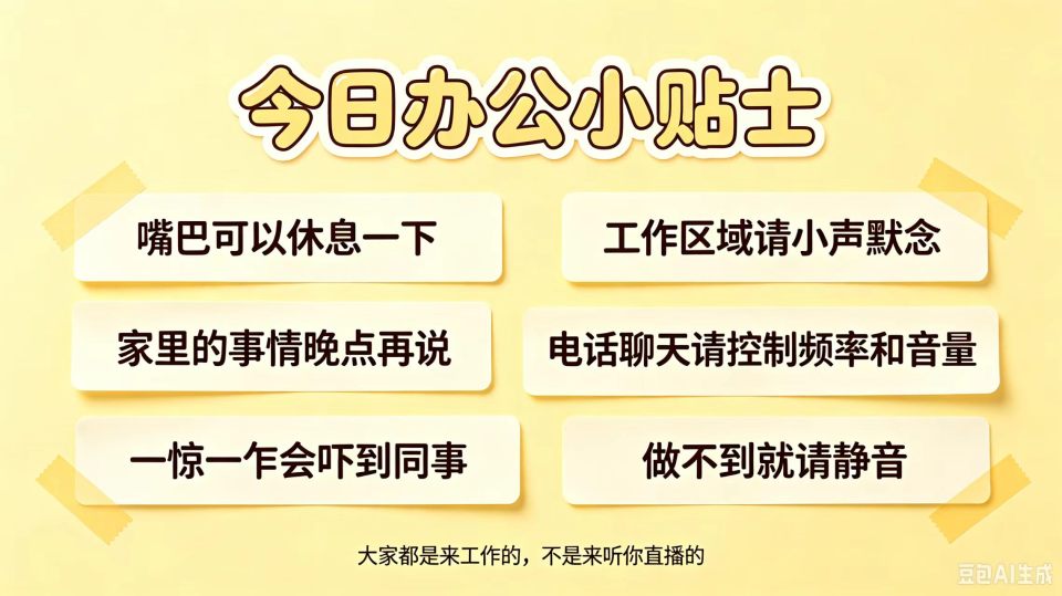 办公请安静
