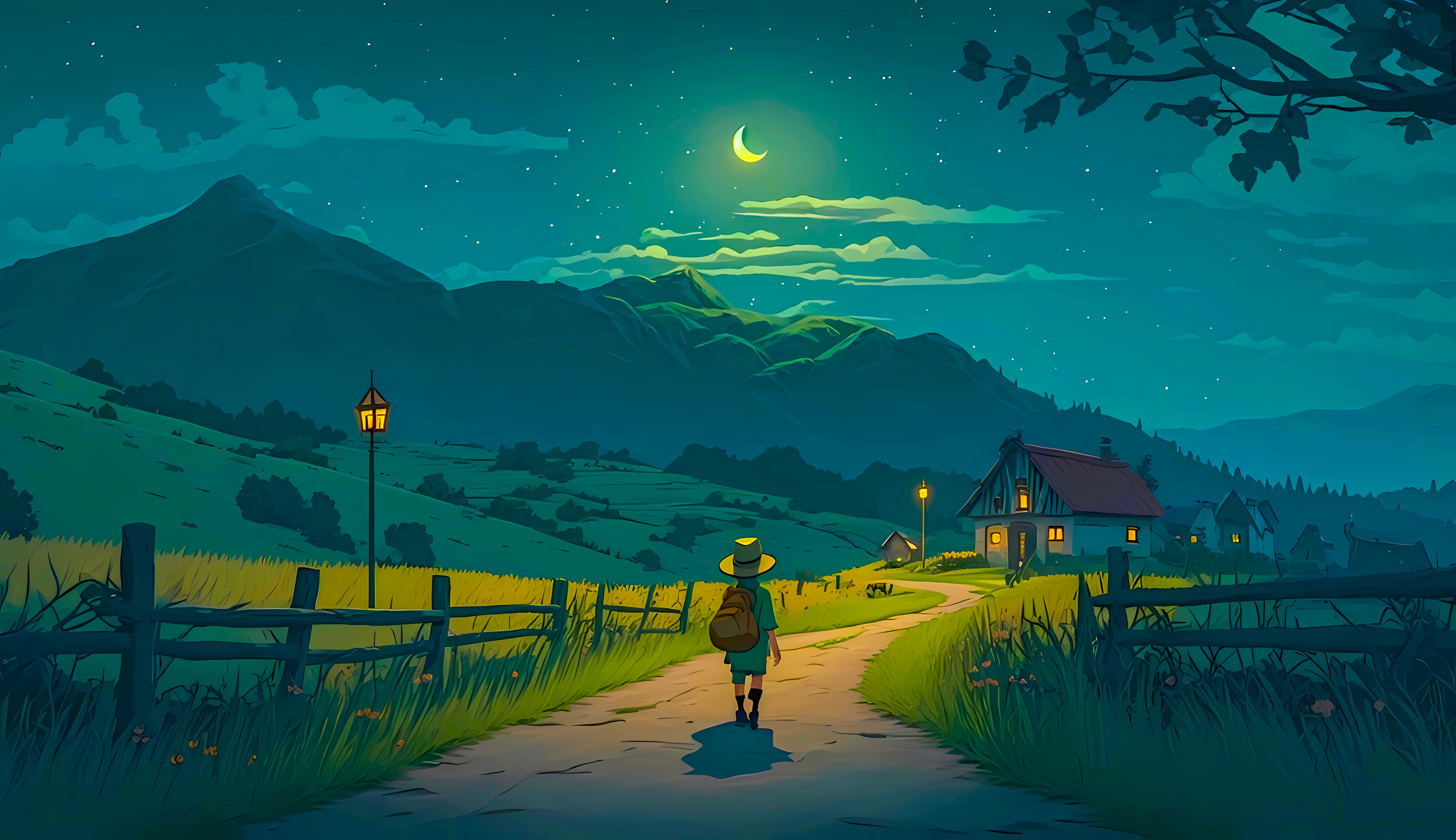 4K唯美治愈 回家的路