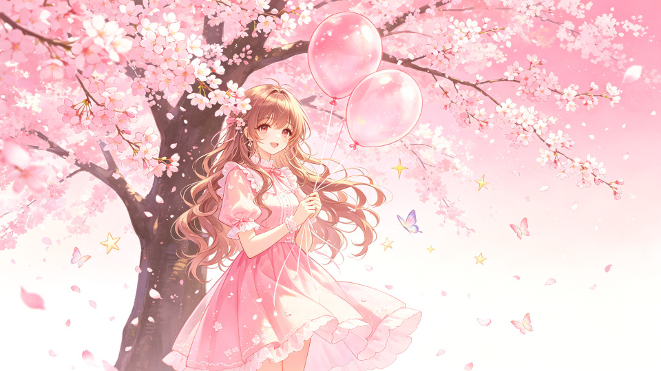 清新少女粉