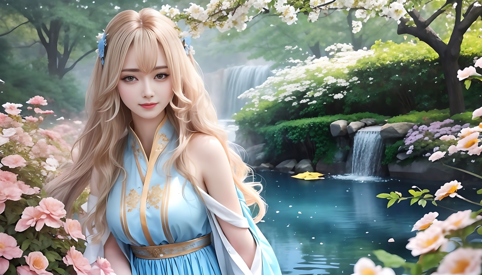 梦境中的仙气少女，在等待着你